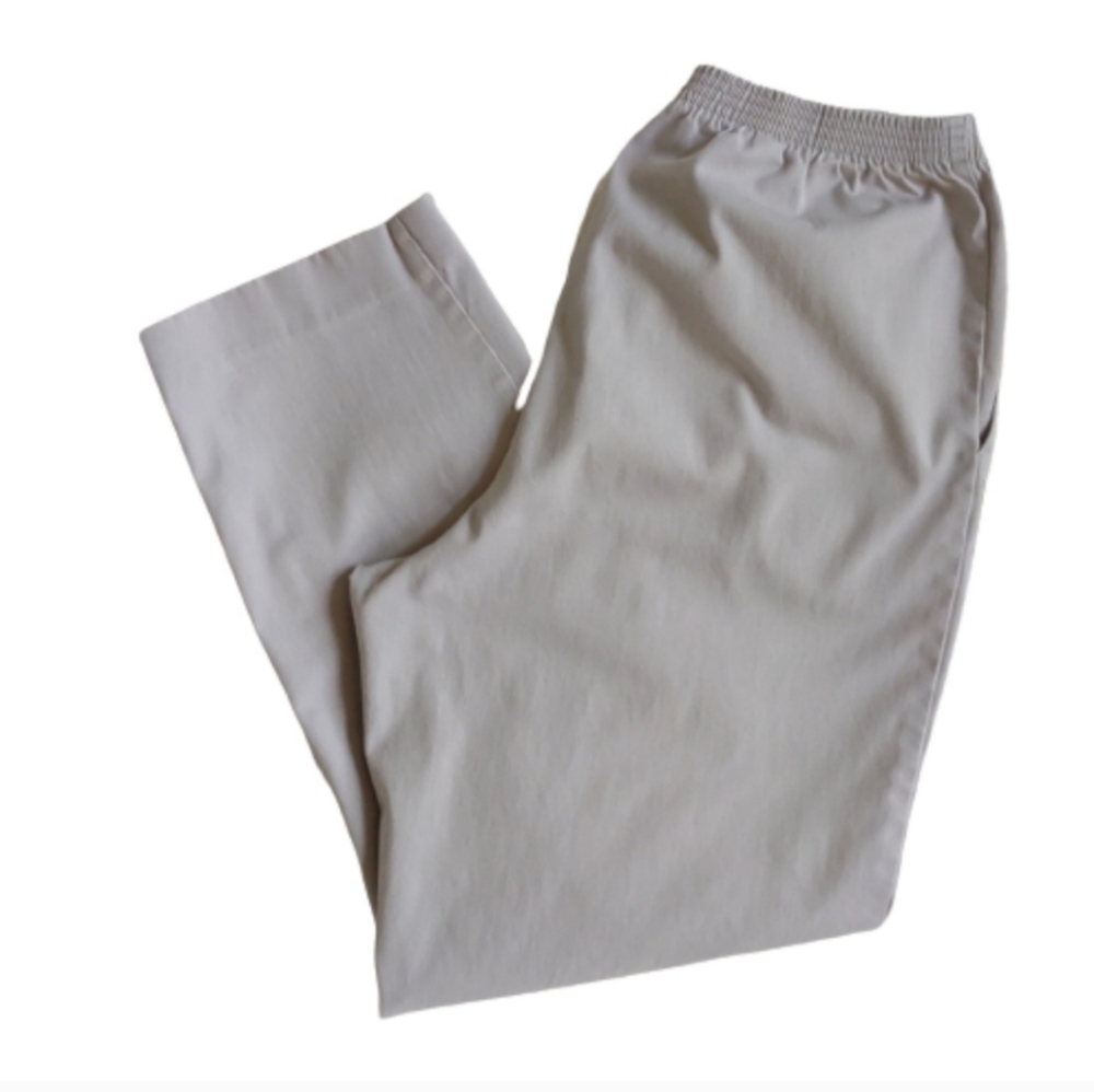 Pants Pull On Tan Alfred Dunner Classics Size 14 Khaki